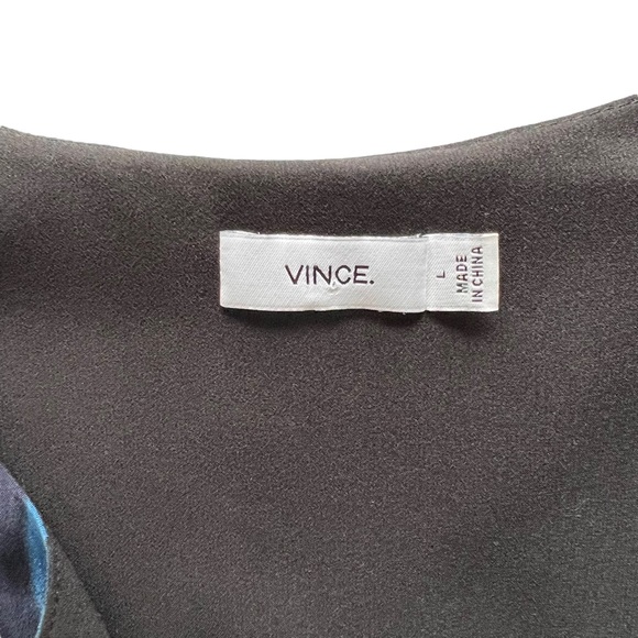 Vince Revolve Silk Printed Tie Dye Silk Layer Dress | LARGE - Picture 10 of 11